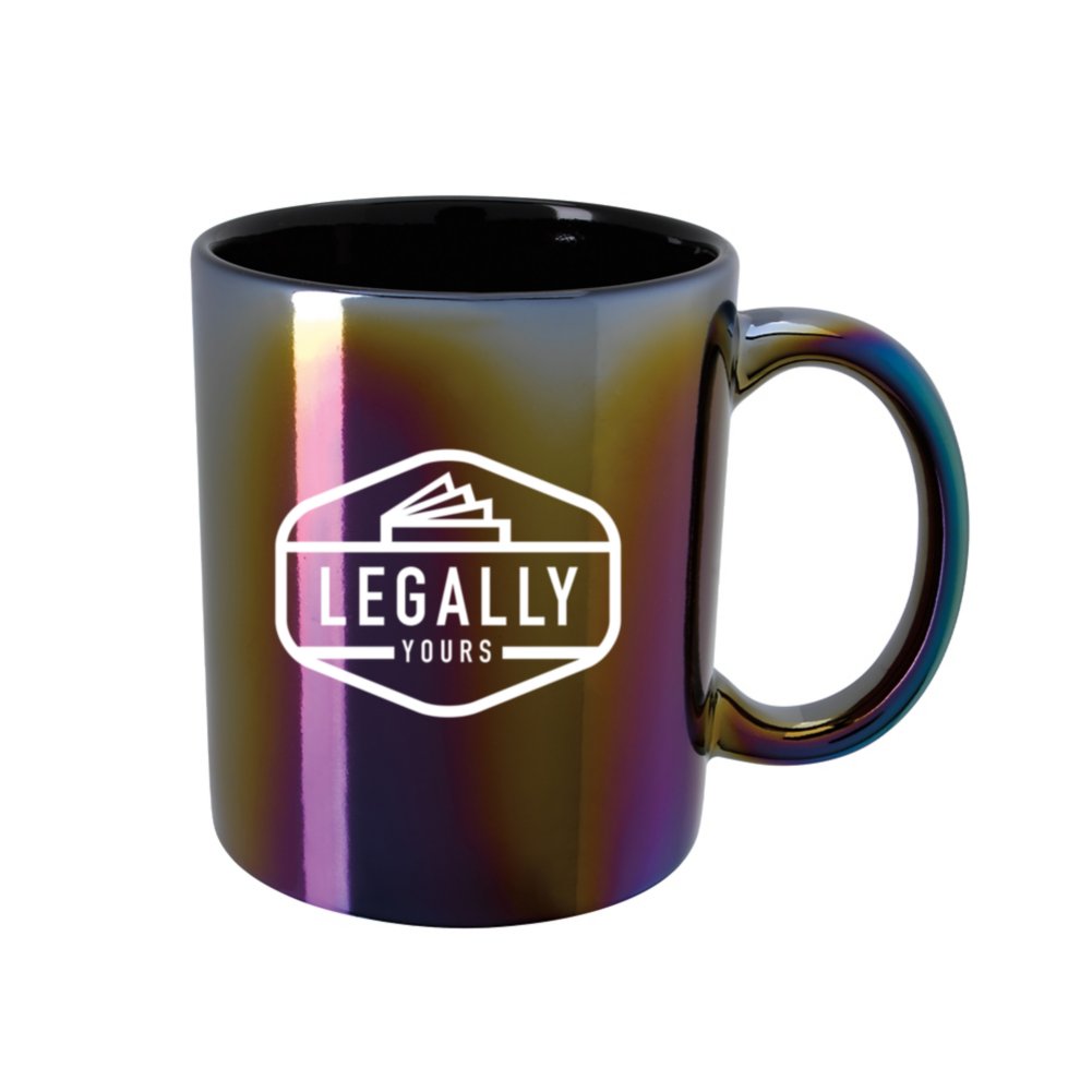 View larger image of Add Your Logo: Vibrant Iridescent Mug